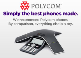 Polycom: Simply the best phones made. By comparison, everything else is a toy.